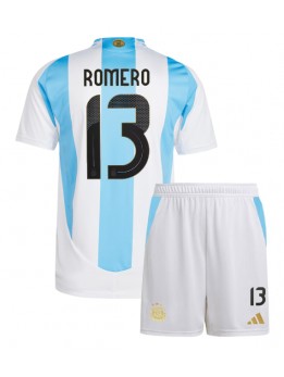 Billige Argentina Cristian Romero #13 Hjemmedraktsett Barn Copa America 2024 Kortermet (+ Korte bukser)